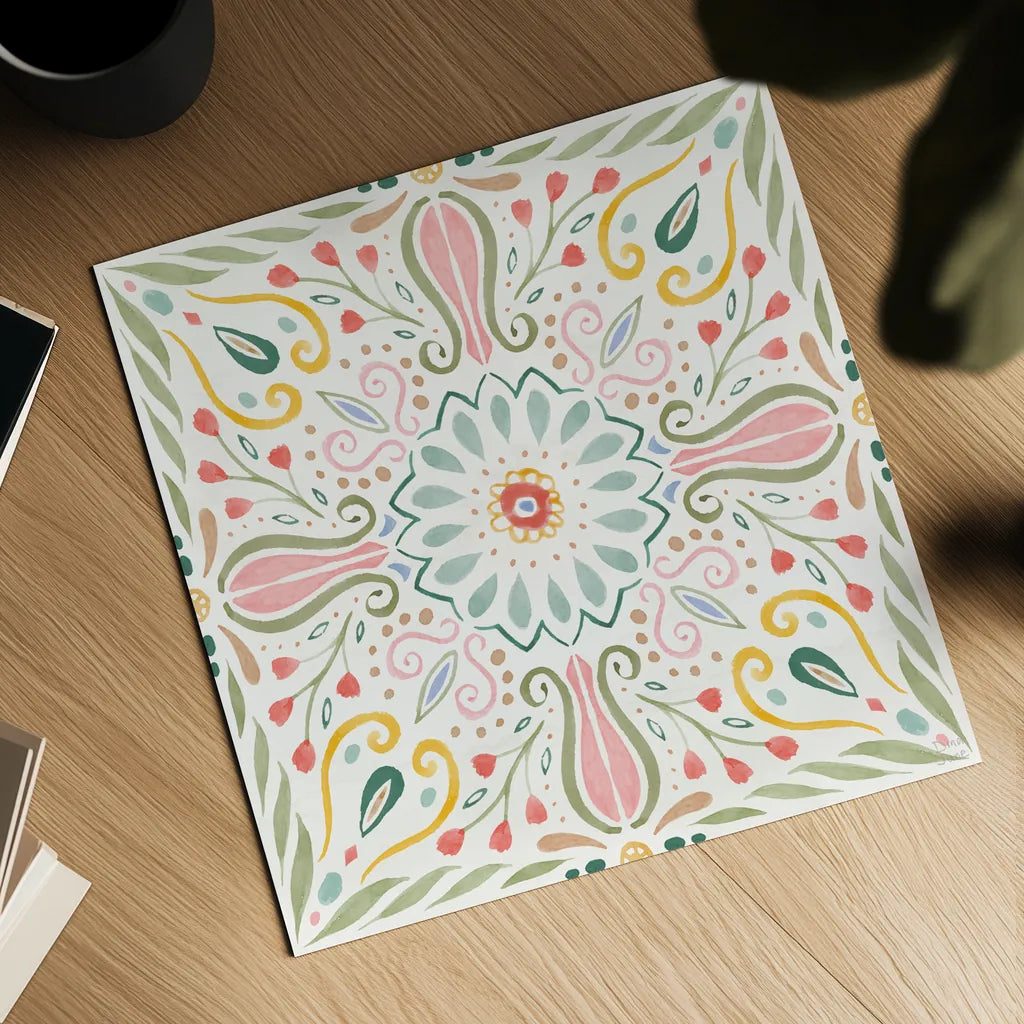 Wild Blooms IX by Dina June. Shown as a detailed flat fine art print, highlighting archival giclee quality. Available as an archival giclee rolled canvas, fine art paper, or poster print. SKU 90403a.