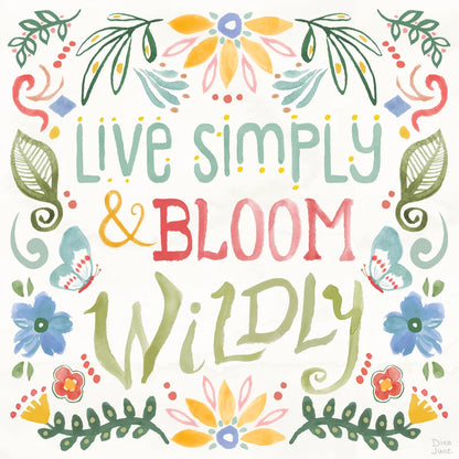 Wild Blooms V by Dina June. SKU 90399a. Archival Giclee Fine art print for wall decor.