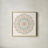 Wild Blooms VI by Dina June. Shown in a natural wood glass frame for a timeless modern aesthetic. Available as an archival giclee rolled canvas, fine art paper, or poster print. SKU 90400a.