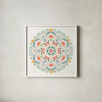 Wild Blooms VII by Dina June. Shown in a crisp white glass frame for a clean and minimalist style. Available as an archival giclee rolled canvas, fine art paper, or poster print. SKU 90401a.