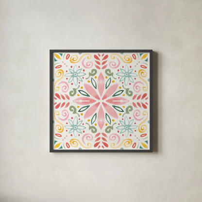 Wild Blooms VIII by Dina June. Shown in a sleek black glass frame for a contemporary gallery look. Available as an archival giclee rolled canvas, fine art paper, or poster print. SKU 90402a.