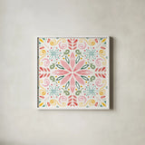 Wild Blooms VIII by Dina June. Shown in a crisp white glass frame for a clean and minimalist style. Available as an archival giclee rolled canvas, fine art paper, or poster print. SKU 90402a.