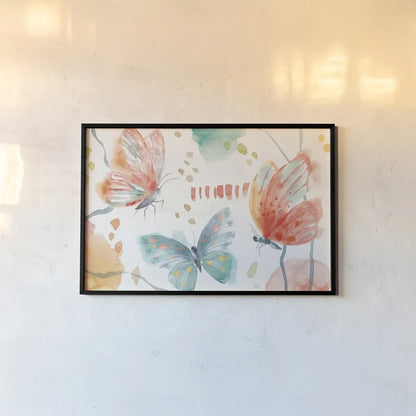 Winged Whisper I by Dina June. shown as a paper print in a black flame. Available as a archival giclee rolled canvas, fine art paper, or poster print. SKU 72933i.