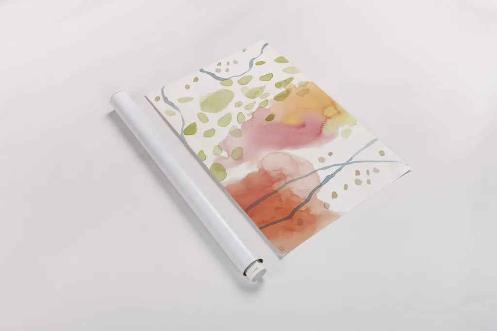 Winged Whisper IX by Dina June. shown as a rolled paper print. Available as archival giclee rolled canvas, fine art paper, or poster print. SKU 72941i.