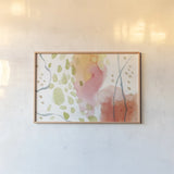 Winged Whisper IX by Dina June. shown as a paper print in a natural frame. Available as a archival giclee rolled canvas, fine art paper, or poster print. SKU 72941i.