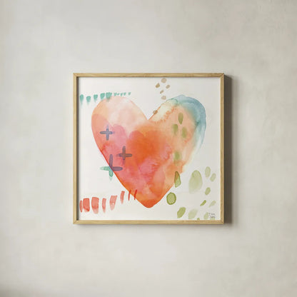 Winged Whisper VI by Dina June. Shown in a natural wood glass frame for a timeless modern aesthetic. Available as an archival giclee rolled canvas, fine art paper, or poster print. SKU 72938a.