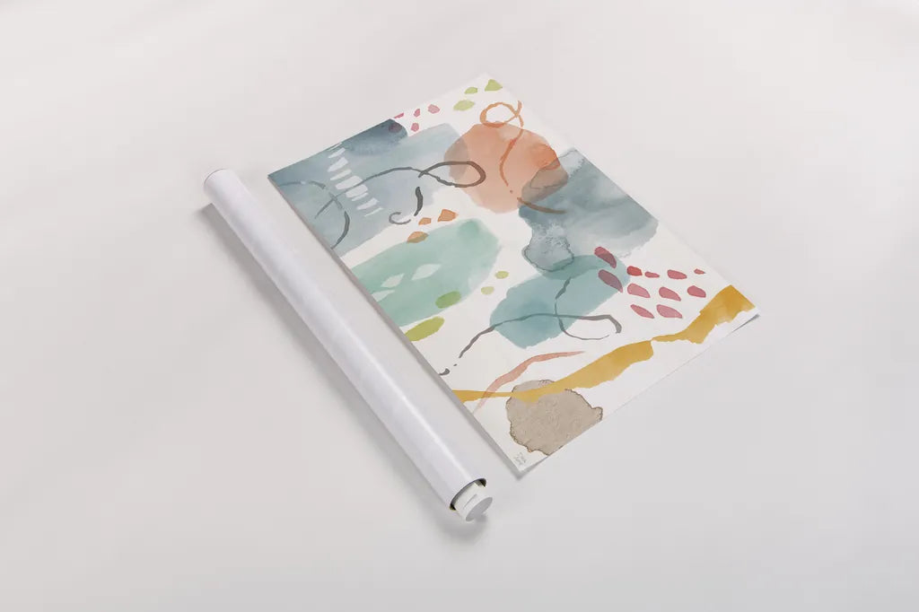 Winged Whisper VIII by Dina June. shown as a rolled paper print. Available as archival giclee rolled canvas, fine art paper, or poster print. SKU 72940i.