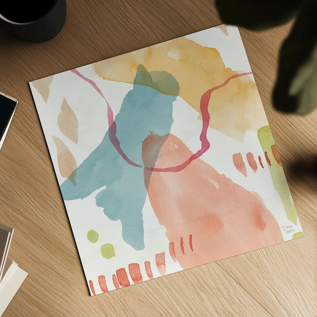 Winged Whisper XI by Dina June. Shown as a detailed flat fine art print, highlighting archival giclee quality. Available as an archival giclee rolled canvas, fine art paper, or poster print. SKU 72943a.