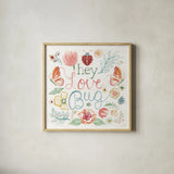 Wings and Things VIII by Dina June. Shown in a natural wood glass frame for a timeless modern aesthetic. Available as an archival giclee rolled canvas, fine art paper, or poster print. SKU 92864a.