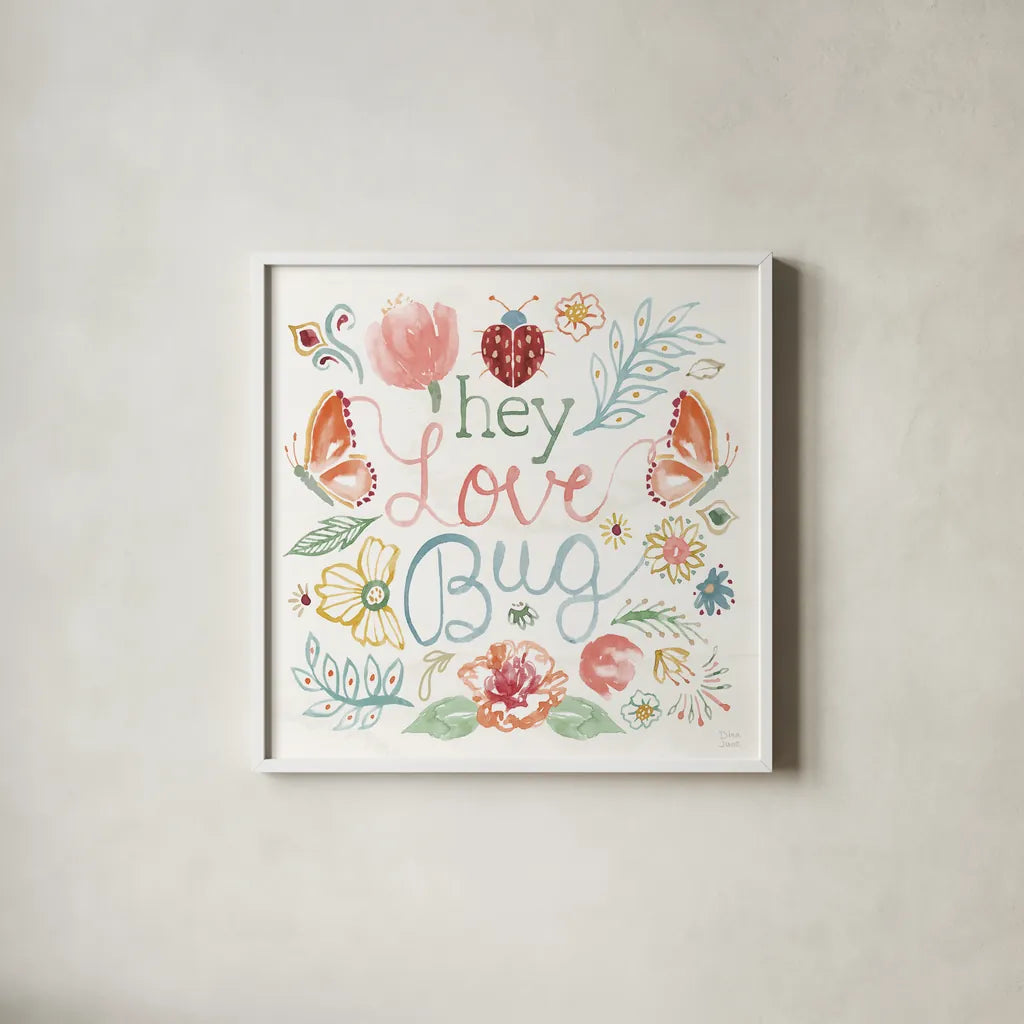 Wings and Things VIII by Dina June. Shown in a crisp white glass frame for a clean and minimalist style. Available as an archival giclee rolled canvas, fine art paper, or poster print. SKU 92864a.