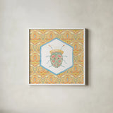Wings and Things X by Dina June. Shown in a crisp white glass frame for a clean and minimalist style. Available as an archival giclee rolled canvas, fine art paper, or poster print. SKU 92866a.