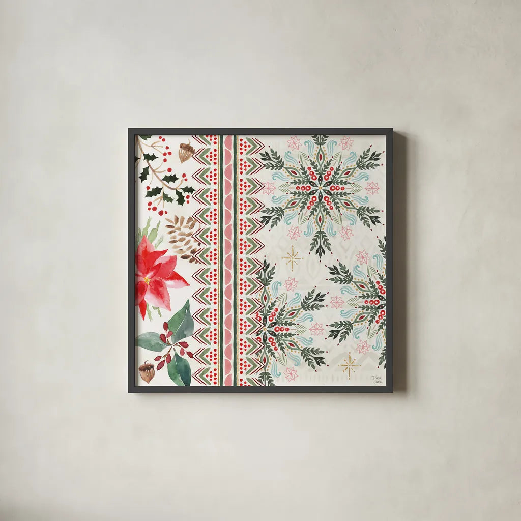 Winter Moment III by Dina June. Shown in a sleek black glass frame for a contemporary gallery look. Available as an archival giclee rolled canvas, fine art paper, or poster print. SKU 75245a.