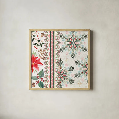 Winter Moment III by Dina June. Shown in a natural wood glass frame for a timeless modern aesthetic. Available as an archival giclee rolled canvas, fine art paper, or poster print. SKU 75245a.