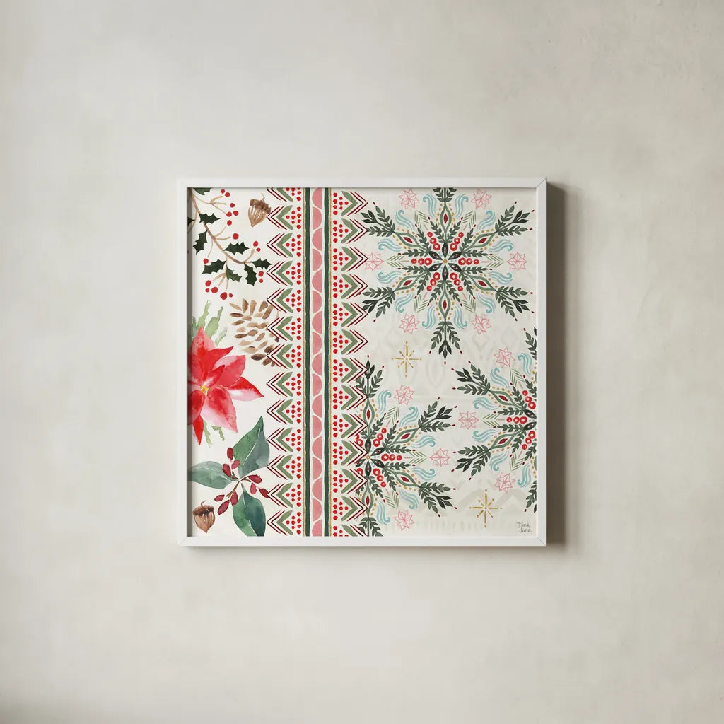 Winter Moment III by Dina June. Shown in a crisp white glass frame for a clean and minimalist style. Available as an archival giclee rolled canvas, fine art paper, or poster print. SKU 75245a.