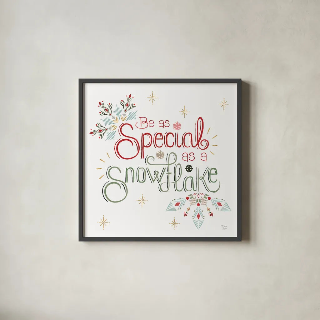Winter Moment VII on White by Dina June. Shown in a sleek black glass frame for a contemporary gallery look. Available as an archival giclee rolled canvas, fine art paper, or poster print. SKU 75441a.