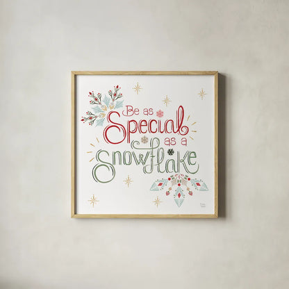 Winter Moment VII on White by Dina June. Shown in a natural wood glass frame for a timeless modern aesthetic. Available as an archival giclee rolled canvas, fine art paper, or poster print. SKU 75441a.