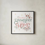 Winter Moment VIII on White by Dina June. Shown in a sleek black glass frame for a contemporary gallery look. Available as an archival giclee rolled canvas, fine art paper, or poster print. SKU 75442a.