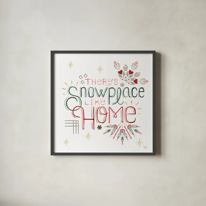 Winter Moment VIII on White by Dina June. Shown in a sleek black glass frame for a contemporary gallery look. Available as an archival giclee rolled canvas, fine art paper, or poster print. SKU 75442a.