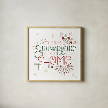 Winter Moment VIII on White by Dina June. Shown in a natural wood glass frame for a timeless modern aesthetic. Available as an archival giclee rolled canvas, fine art paper, or poster print. SKU 75442a.