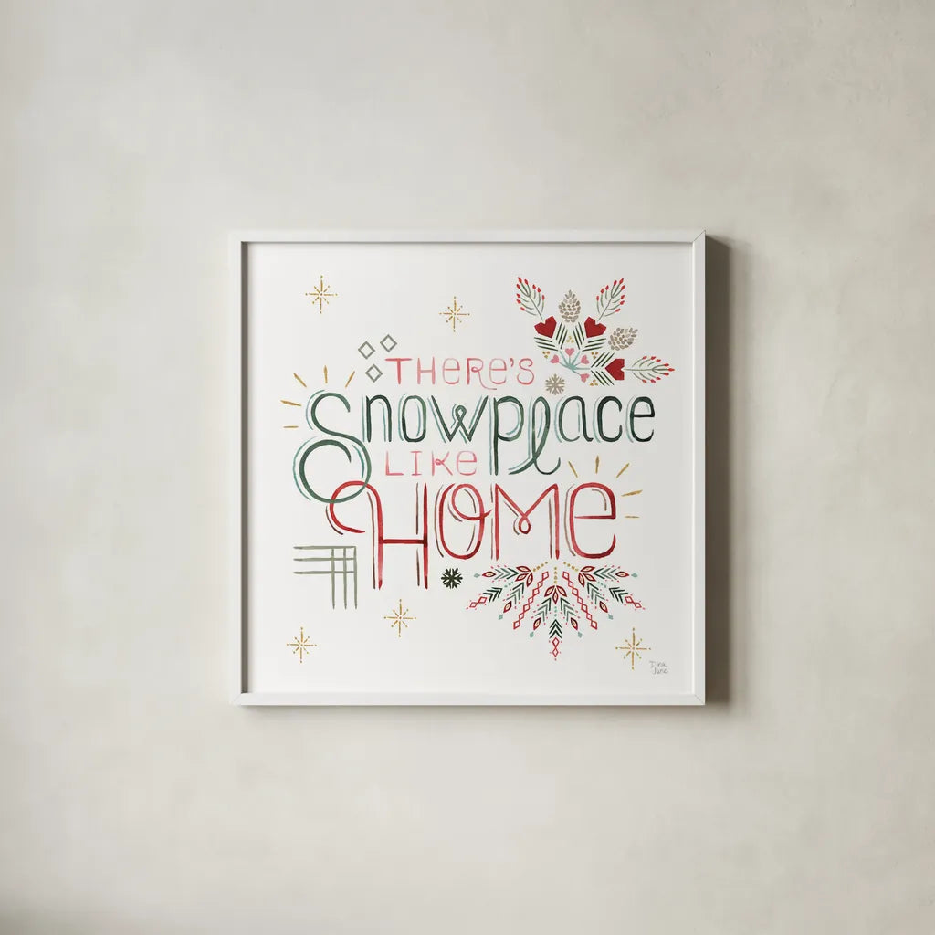 Winter Moment VIII on White by Dina June. Shown in a crisp white glass frame for a clean and minimalist style. Available as an archival giclee rolled canvas, fine art paper, or poster print. SKU 75442a.