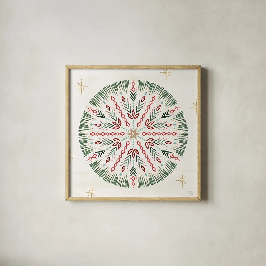 Winter Moment X by Dina June. Shown in a natural wood glass frame for a timeless modern aesthetic. Available as an archival giclee rolled canvas, fine art paper, or poster print. SKU 75252a.