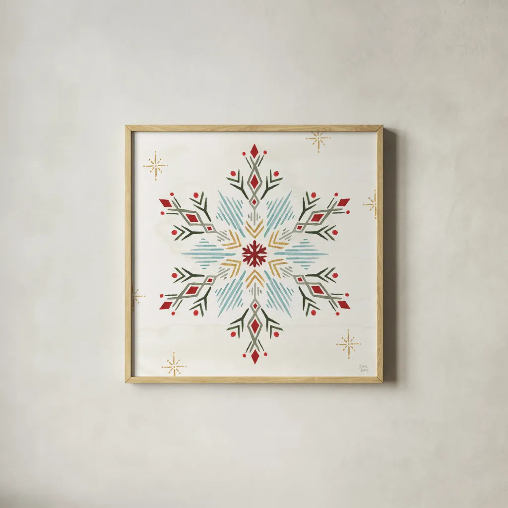 Winter Moment XII by Dina June. Shown in a natural wood glass frame for a timeless modern aesthetic. Available as an archival giclee rolled canvas, fine art paper, or poster print. SKU 75254a.