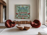 Winter Of Wonder V by Dina June. Shown as extra-large giant wall art in a modern living room. Available as an archival giclee rolled canvas, fine art paper, or poster print. SKU 87479a.