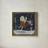 Winter Of Wonder VI by Dina June. Shown in a natural wood glass frame for a timeless modern aesthetic. Available as an archival giclee rolled canvas, fine art paper, or poster print. SKU 87480a.