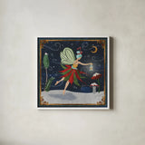 Winter Of Wonder VI by Dina June. Shown in a crisp white glass frame for a clean and minimalist style. Available as an archival giclee rolled canvas, fine art paper, or poster print. SKU 87480a.