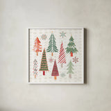 Winter Wonder I by Dina June. Shown in a crisp white glass frame for a clean and minimalist style. Available as an archival giclee rolled canvas, fine art paper, or poster print. SKU 89617a.