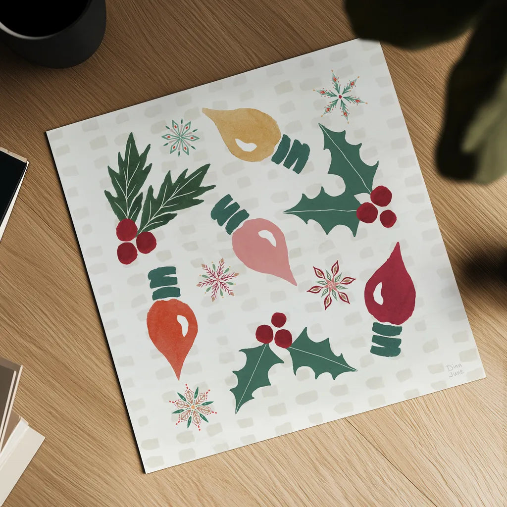 Winter Wonder II by Dina June. Shown as a detailed flat fine art print, highlighting archival giclee quality. Available as an archival giclee rolled canvas, fine art paper, or poster print. SKU 89618a.