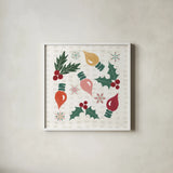 Winter Wonder II by Dina June. Shown in a crisp white glass frame for a clean and minimalist style. Available as an archival giclee rolled canvas, fine art paper, or poster print. SKU 89618a.