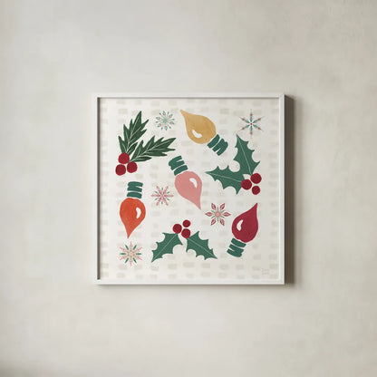 Winter Wonder II by Dina June. Shown in a crisp white glass frame for a clean and minimalist style. Available as an archival giclee rolled canvas, fine art paper, or poster print. SKU 89618a.