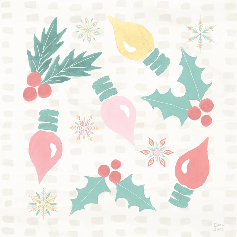 Winter Wonder II Pastel by Dina June. SKU 95270a. Archival Giclee Fine art print for wall decor.