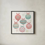 Winter Wonder III Pastel by Dina June. Shown in a sleek black glass frame for a contemporary gallery look. Available as an archival giclee rolled canvas, fine art paper, or poster print. SKU 95282a.