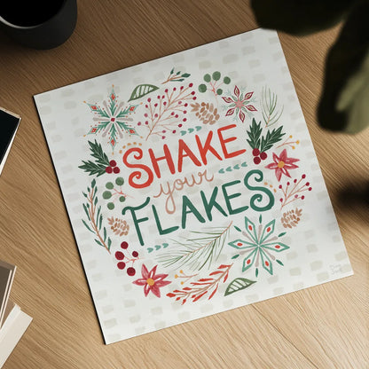 Winter Wonder V by Dina June. Shown as a detailed flat fine art print, highlighting archival giclee quality. Available as an archival giclee rolled canvas, fine art paper, or poster print. SKU 89621a.