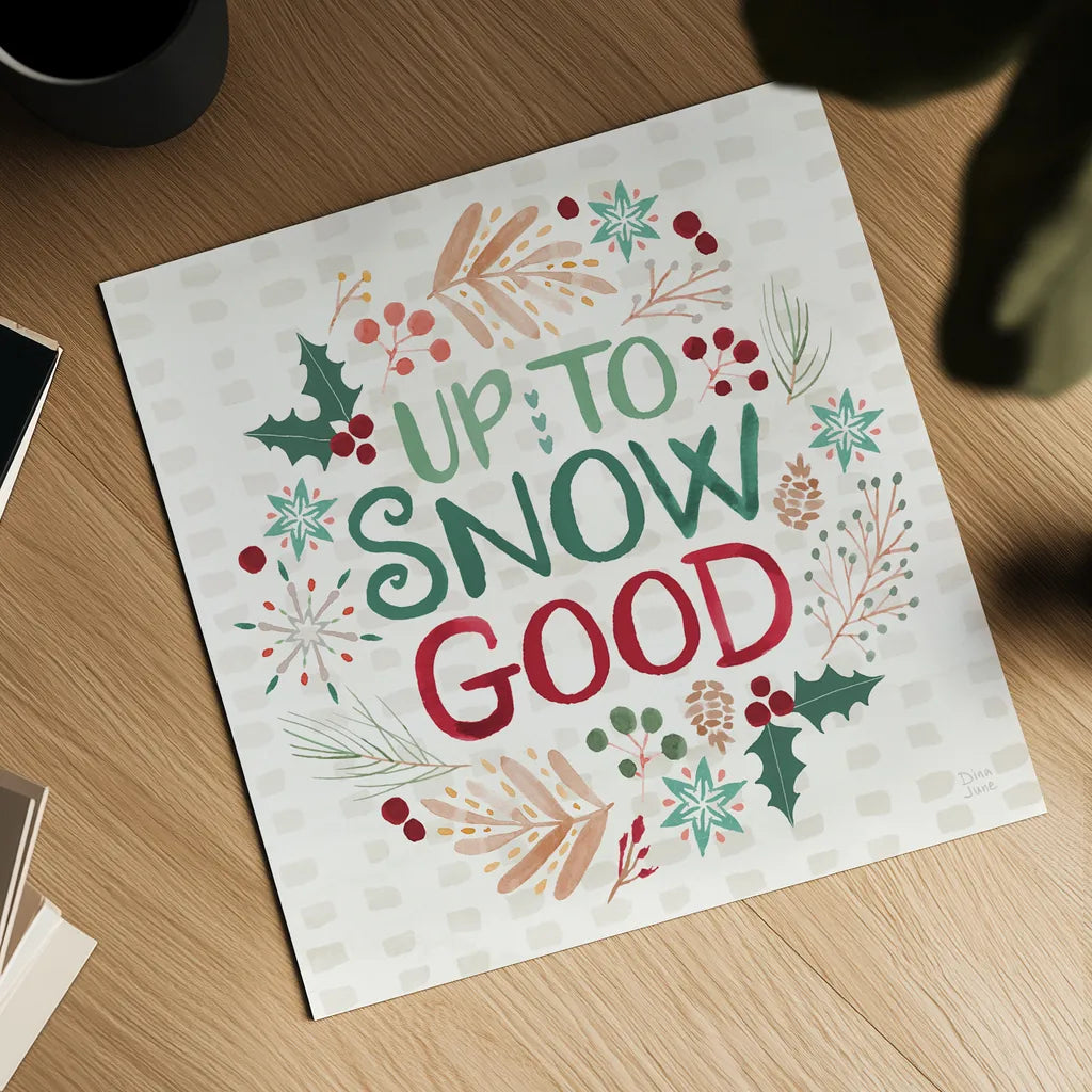 Winter Wonder VI by Dina June. Shown as a detailed flat fine art print, highlighting archival giclee quality. Available as an archival giclee rolled canvas, fine art paper, or poster print. SKU 89622a.