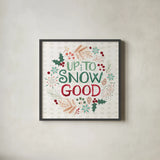 Winter Wonder VI by Dina June. Shown in a sleek black glass frame for a contemporary gallery look. Available as an archival giclee rolled canvas, fine art paper, or poster print. SKU 89622a.