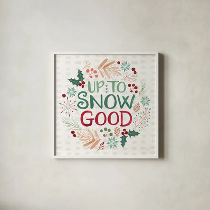 Winter Wonder VI by Dina June. Shown in a crisp white glass frame for a clean and minimalist style. Available as an archival giclee rolled canvas, fine art paper, or poster print. SKU 89622a.