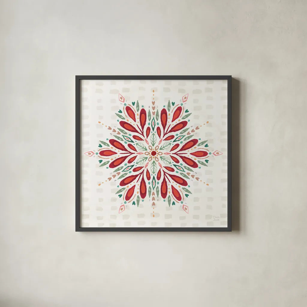 Winter Wonder VII by Dina June. Shown in a sleek black glass frame for a contemporary gallery look. Available as an archival giclee rolled canvas, fine art paper, or poster print. SKU 89623a.