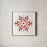 Winter Wonder VII by Dina June. Shown in a natural wood glass frame for a timeless modern aesthetic. Available as an archival giclee rolled canvas, fine art paper, or poster print. SKU 89623a.