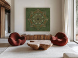 Witching Hour Wonders VI by Dina June. Shown as extra-large giant wall art in a modern living room. Available as an archival giclee rolled canvas, fine art paper, or poster print. SKU 101438a.