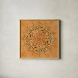 Witching Hour Wonders VII by Dina June. Shown in a natural wood glass frame for a timeless modern aesthetic. Available as an archival giclee rolled canvas, fine art paper, or poster print. SKU 101439a.