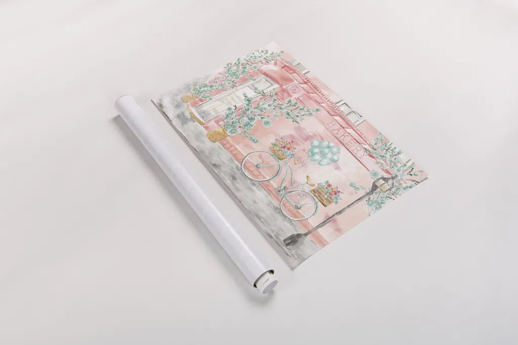 World Tour I by Dina June. shown as a rolled paper print. Available as archival giclee rolled canvas, fine art paper, or poster print. SKU 69403i.