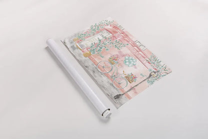 World Tour I by Dina June. shown as a rolled paper print. Available as archival giclee rolled canvas, fine art paper, or poster print. SKU 69403i.