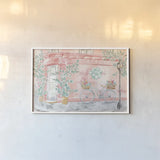 World Tour I by Dina June. shown as a paper print in a white frame. Available as a archival giclee rolled canvas, fine art paper, or poster print. SKU 69403i.