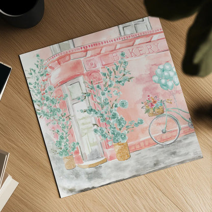 World Tour III by Dina June. Shown as a detailed flat fine art print, highlighting archival giclee quality. Available as an archival giclee rolled canvas, fine art paper, or poster print. SKU 69405a.