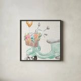 World Tour IX by Dina June. Shown in a sleek black glass frame for a contemporary gallery look. Available as an archival giclee rolled canvas, fine art paper, or poster print. SKU 69411a.