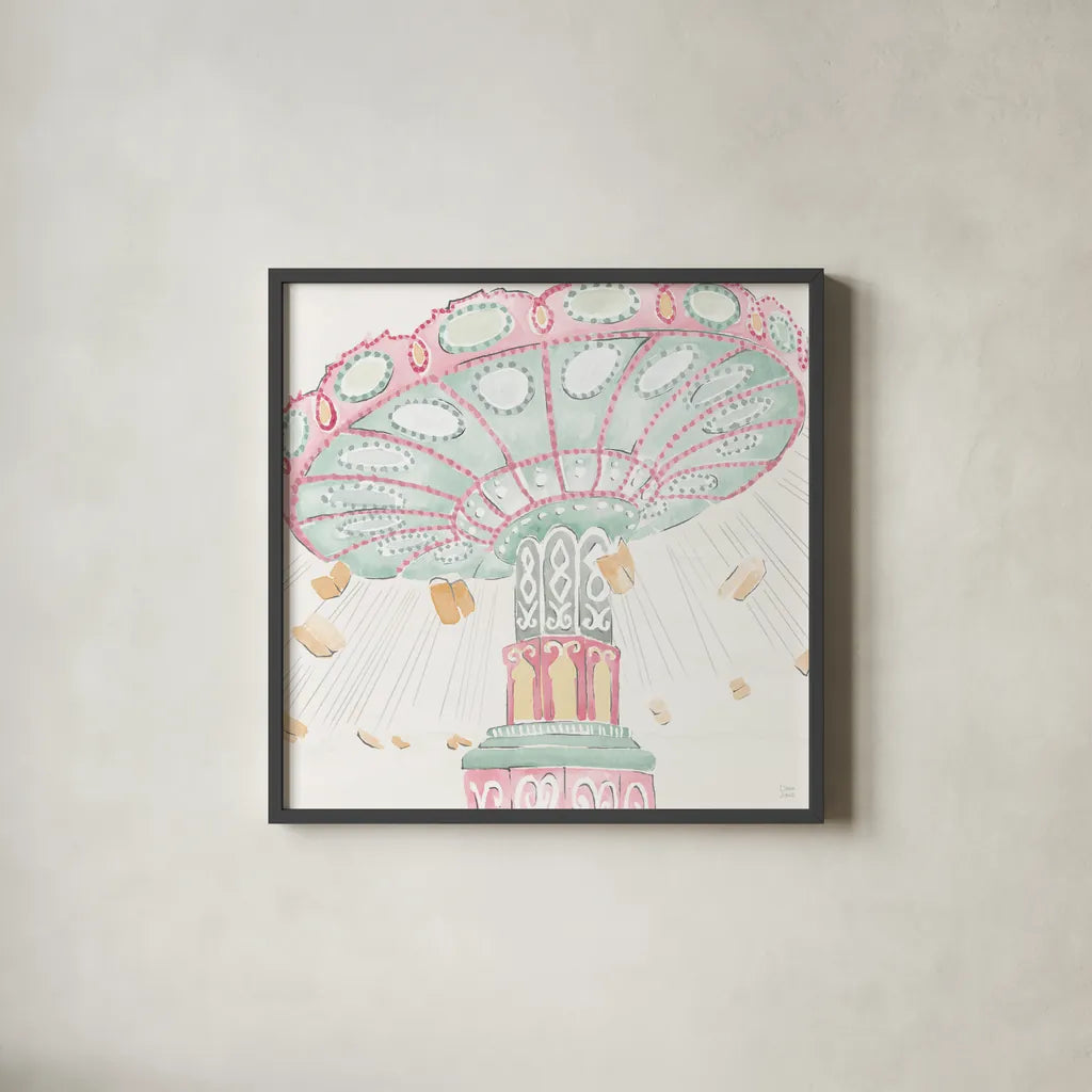 World Tour VI by Dina June. Shown in a sleek black glass frame for a contemporary gallery look. Available as an archival giclee rolled canvas, fine art paper, or poster print. SKU 69408a.