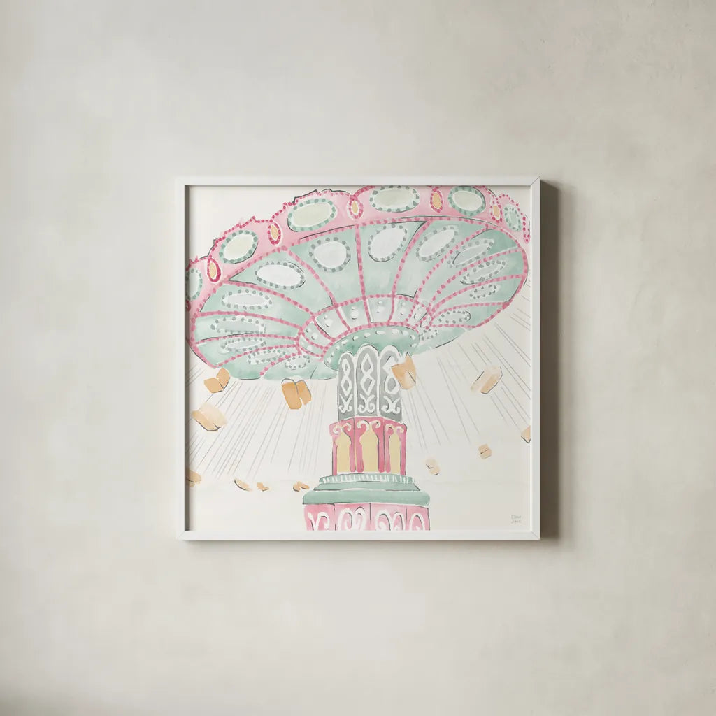 World Tour VI by Dina June. Shown in a crisp white glass frame for a clean and minimalist style. Available as an archival giclee rolled canvas, fine art paper, or poster print. SKU 69408a.